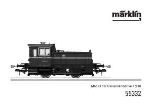Manual Märklin 55332 Kof III DB Small Diesel Model Train