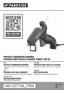 Manuale Parkside IAN 327104 Pistola incollatrice