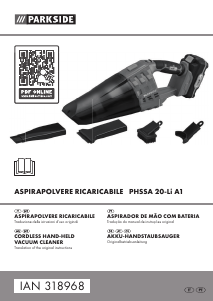 Manuale Parkside IAN 318968 Aspirapolvere a mano