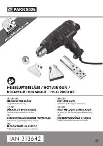 Mode d’emploi Parkside IAN 313642 Décapeur thermique
