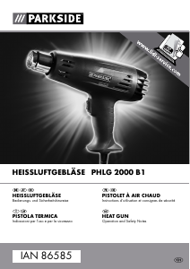 Manuale Parkside IAN 86585 Pistola ad aria calda