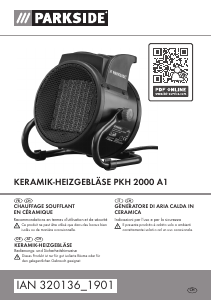 Manuale Parkside IAN 320136 Termoventilatore