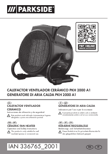 Manuale Parkside IAN 336765 Termoventilatore