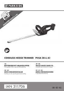 Brugsanvisning Parkside IAN 311706 Hækkeklipper