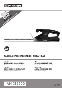Manual Parkside IAN 312200 Corta-sebes