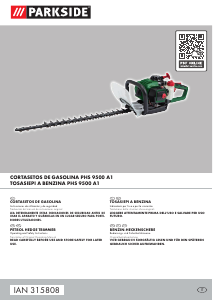 Manual de uso Parkside IAN 315808 Tijeras cortasetos