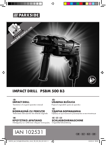 Manual Parkside IAN 102531 Maşină de găurit cu percuţie