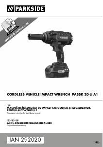 Manual Parkside IAN 292020 Cheie de impact