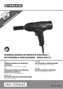 Manual Parkside IAN 309645 Chave de impacto