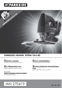Manuál Parkside IAN 270419 Vykružovačka