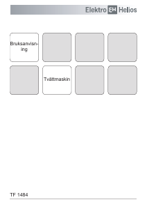 Bruksanvisning ElektroHelios TF1484 Tvättmaskin