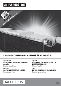 Manuale Parkside IAN 100719 Misuratore di distanza laser