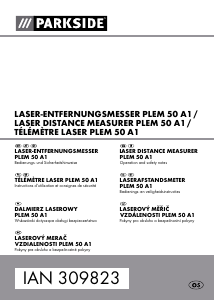 Návod Parkside IAN 309823 Laserový merač vzdialenosti
