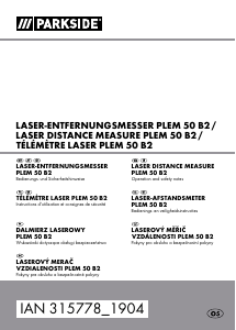 Handleiding Parkside IAN 315778 Afstandsmeter