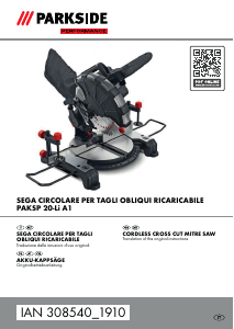 Manuale Parkside IAN 308540 Troncatrice