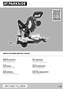 Handleiding Parkside IAN 346110 Verstekzaag