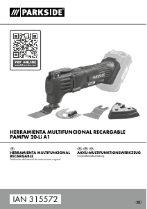 Manual de uso Parkside IAN 315572 Herramienta multifuncional