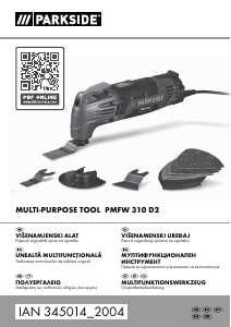 Manual Parkside IAN 345014 Sculă electrică multifuncţională