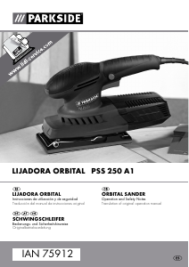 Manual de uso Parkside IAN 75912 Lijadora orbital