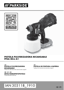 Manual Parkside IAN 303118 Pistola de pintura