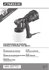 Manuale Parkside IAN 307721 Sistema di verniciatura