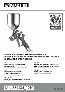 Manual de uso Parkside IAN 339135 Sistema de pintura