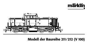Manual Märklin 55725 BR 212 DB Diesel Model Train