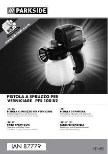 Manuale Parkside IAN 87779 Sistema di verniciatura