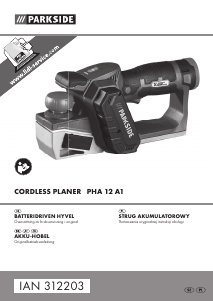 Bruksanvisning Parkside IAN 312203 Hyvel