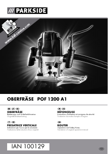 Manuale Parkside IAN 100129 Fresatrice verticale