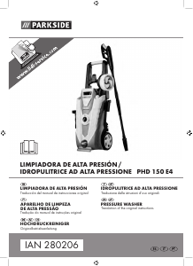 Manual de uso Parkside IAN 280206 Limpiadora de alta presión