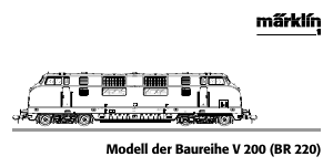 Manual Märklin 55802 V200 III Heavy Diesel Hydraulic Model Train