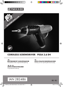 Brugsanvisning Parkside IAN 282486 Skruetrækker