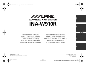 Handleiding Alpine INA-W910R Navigatiesysteem