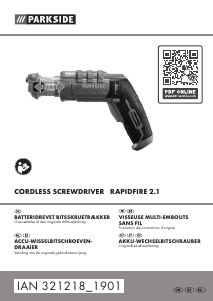 Brugsanvisning Parkside IAN 321218 Skruetrækker