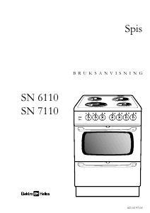 Bruksanvisning ElektroHelios SN7110 Spis