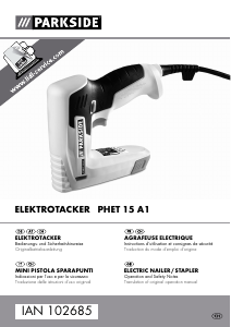 Manuale Parkside IAN 102685 Graffatrice