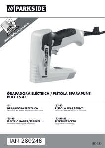 Manual de uso Parkside IAN 280248 Grapadora electrica