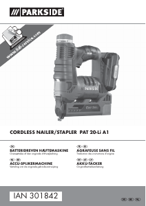 Brugsanvisning Parkside IAN 301842 Hæftepistol
