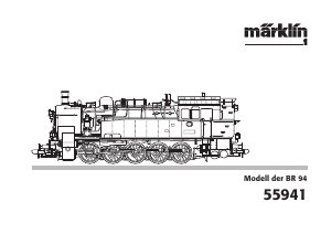 Manual Märklin 55941 BR 94.5 DB Tank Model Train