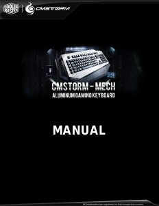 Bruksanvisning Cooler Master Mech Tangentbord