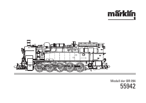 Manual Märklin 55942 BR 094 DB Tank Model Train