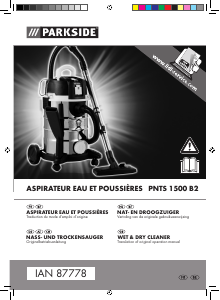 Mode d’emploi Parkside IAN 87778 Aspirateur