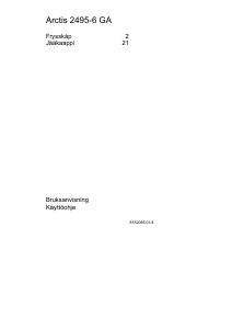 Bruksanvisning AEG A2495-6GA Frys