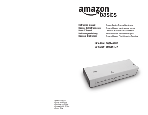 Handleiding AmazonBasics B00D448IIK Lamineermachine