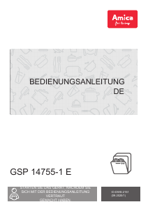 Bedienungsanleitung Amica GSP 14755-1 E Geschirrspüler