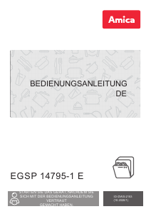 Bedienungsanleitung Amica EGSP 14795-1 E Geschirrspüler