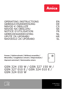 Priručnik Amica GSN 324 150 W Zamrzivač