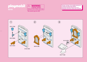 Hướng dẫn sử dụng Playmobil set 5318 Victorian Phòng tắm
