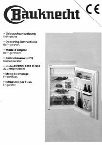 Bedienungsanleitung Bauknecht KVA-A Symphony 60 Kühlschrank